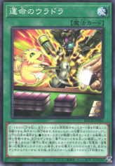 This is an image for the product Uradora of Fate that has a rarity of Normal Rare in the Battle of Chaos with a card code of BACH-JP065 that is available on the TEKKX Product website.