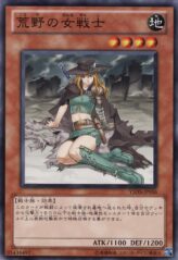 This is an image for the product Warrior Lady of the Wasteland that has a rarity of Common in the Starter Deck 2010 with a card code of YSD5-JP016 that is available on the TEKKX Product website.