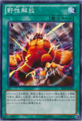 This is an image for the product Wild Nature's Release that has a rarity of Common in the Structure Deck: Onslaught of the Fire Kings with a card code of SD24-JP026 that is available on the TEKKX Product website.