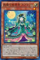 This is an image for the product Sylvan Princessprout that has a rarity of Super Rare in the Extra Pack: Knights of Order with a card code of EP14-JP034 that is available on the TEKKX Product website.