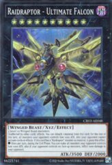 This is an image for the product Raidraptor - Ultimate Falcon that has a rarity of Super Rare in the Creation Pack 03 with a card code of CR03-AE048 that is available on the TEKKX Product website.