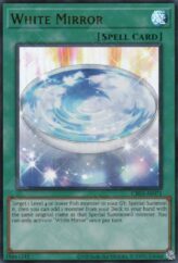 This is an image for the product White Mirror that has a rarity of Ultra Rare in the Creation Pack 03 with a card code of CR03-AE071 that is available on the TEKKX Product website.