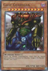 This is an image for the product Gate Guardian that has a rarity of Ultimate Rare in the Creation Pack 03 with a card code of CR03-AE076 that is available on the TEKKX Product website.
