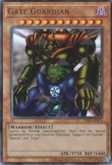 This is an image for the product Gate Guardian that has a rarity of Ultimate Rare in the Creation Pack 03 with a card code of CR03-AE076 that is available on the TEKKX Product website.