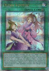 This is an image for the product Rikka Konkon that has a rarity of Quarter Century Secret Rare in the Creation Pack 03 +1 Bonus Pack with a card code of CR03-AES27 that is available on the TEKKX Product website.
