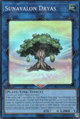 This is an image for the product Sunavalon Dryas that has a rarity of Super Rare in the Creation Pack 03 with a card code of CR03-AE188 that is available on the TEKKX Product website.