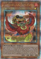 This is an image for the product Legendary Fire King Ponix that has a rarity of Quarter Century Secret Rare in the Creation Pack 04 with a card code of CR04-AE184 that is available on the TEKKX Product website.