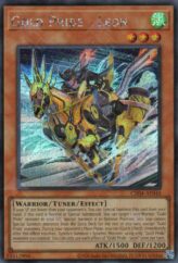 This is an image for the product Gold Pride - Leon that has a rarity of Secret Rare in the Creation Pack 04 with a card code of CR04-AE048 that is available on the TEKKX Product website.