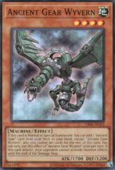 This is an image for the product Ancient Gear Wyvern that has a rarity of Super Rare in the Creation Pack 04 with a card code of CR04-AE012 that is available on the TEKKX Product website.