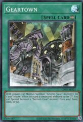 This is an image for the product Geartown that has a rarity of Super Rare in the Creation Pack 04 with a card code of CR04-AE025 that is available on the TEKKX Product website.
