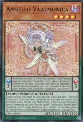 This is an image for the product Angello Vaalmonica that has a rarity of Secret Rare in the Creation Pack 04 +1 Bonus Pack with a card code of CR04-AES11 that is available on the TEKKX Product website.