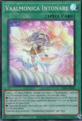 This is an image for the product Vaalmonica Intonare that has a rarity of Super Rare in the Creation Pack 04 with a card code of CR04-AE090 that is available on the TEKKX Product website.