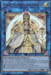 This is an image for the product Curious, the Lightsworn Dominion that has a rarity of Ultimate Rare in the Creation Pack 04 with a card code of CR04-AE112 that is available on the TEKKX Product website.