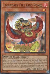 This is an image for the product Legendary Fire King Ponix that has a rarity of Ultra Rare in the Creation Pack 04 +1 Bonus Pack with a card code of CR04-AES26 that is available on the TEKKX Product website.