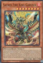 This is an image for the product Sacred Fire King Garunix that has a rarity of Ultra Rare in the Creation Pack 04 with a card code of CR04-AE192 that is available on the TEKKX Product website.