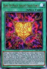 This is an image for the product Rank-Up-Magic Argent Chaos Force that has a rarity of Ultimate Rare in the Creation Pack 05 with a card code of CR05-AE025 that is available on the TEKKX Product website.