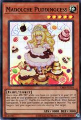 This is an image for the product Madolche Puddingcess that has a rarity of Super Rare in the Creation Pack 05 with a card code of CR05-AE046 that is available on the TEKKX Product website.