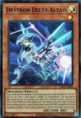 This is an image for the product Drytron Delta Altais that has a rarity of Super Rare in the Creation Pack 05 with a card code of CR05-AE064 that is available on the TEKKX Product website.