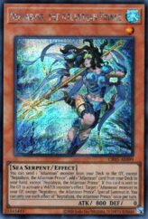 This is an image for the product Neptabyss, the Atlantean Prince that has a rarity of Secret Rare in the Creation Pack 05 with a card code of CR05-AE099 that is available on the TEKKX Product website.