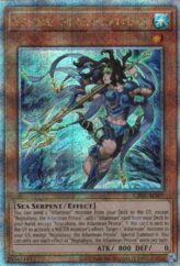 This is an image for the product Neptabyss, the Atlantean Prince that has a rarity of Quarter Century Secret Rare in the Creation Pack 05 +1 Bonus Pack with a card code of CR05-AES09 that is available on the TEKKX Product website.