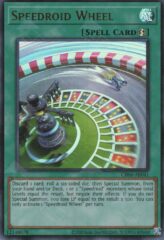 This is an image for the product Speedroid Wheel that has a rarity of Ultra Rare in the Creation Pack 06 with a card code of CR06-AE041 that is available on the TEKKX Product website.