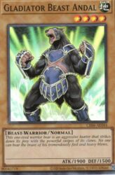 This is an image for the product Gladiator Beast Andal that has a rarity of Super Rare in the Creation Pack 06 with a card code of CR06-AE044 that is available on the TEKKX Product website.