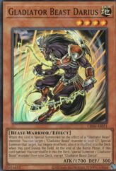 This is an image for the product Gladiator Beast Darius that has a rarity of Super Rare in the Creation Pack 06 with a card code of CR06-AE051 that is available on the TEKKX Product website.