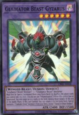 This is an image for the product Gladiator Beast Gyzarus that has a rarity of Super Rare in the Creation Pack 06 with a card code of CR06-AE058 that is available on the TEKKX Product website.
