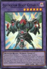 This is an image for the product Gladiator Beast Gyzarus that has a rarity of Super Rare in the Creation Pack 06 with a card code of CR06-AE058 that is available on the TEKKX Product website.