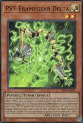 This is an image for the product PSY-Framegear Delta that has a rarity of Ultra Rare in the Creation Pack 06 with a card code of CR06-AE095 that is available on the TEKKX Product website.