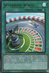 This is an image for the product Speedroid Wheel that has a rarity of Ultra Rare in the Creation Pack 06 +1 Bonus Pack with a card code of CR06-AES10 that is available on the TEKKX Product website.