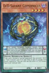 This is an image for the product D/D Savant Copernicus that has a rarity of Ultra Rare in the Creation Pack 09 with a card code of CR09-AE002 that is available on the TEKKX Product website.