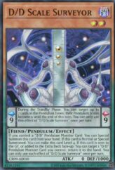 This is an image for the product D/D Scale Surveyor that has a rarity of Ultra Rare in the Creation Pack 09 with a card code of CR09-AE010 that is available on the TEKKX Product website.