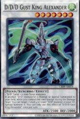 This is an image for the product D/D/D Gust King Alexander that has a rarity of Common in the Creation Pack 09 with a card code of CR09-AE018 that is available on the TEKKX Product website.