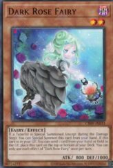 This is an image for the product Dark Rose Fairy that has a rarity of Common in the Creation Pack 09 with a card code of CR09-AE033 that is available on the TEKKX Product website.