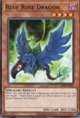 This is an image for the product Blue Rose Dragon that has a rarity of Common in the Creation Pack 09 with a card code of CR09-AE035 that is available on the TEKKX Product website.