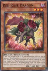 This is an image for the product Red Rose Dragon that has a rarity of Common in the Creation Pack 09 with a card code of CR09-AE036 that is available on the TEKKX Product website.