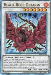 This is an image for the product Black Rose Dragon that has a rarity of Ultimate Rare in the Creation Pack 09 with a card code of CR09-AE039 that is available on the TEKKX Product website.