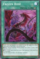 This is an image for the product Frozen Rose that has a rarity of Common in the Creation Pack 09 with a card code of CR09-AE045 that is available on the TEKKX Product website.