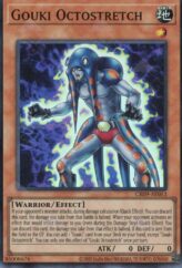 This is an image for the product Gouki Octostretch that has a rarity of Super Rare in the Creation Pack 09 with a card code of CR09-AE053 that is available on the TEKKX Product website.