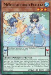 This is an image for the product MiSolfachord Eliteia that has a rarity of Common in the Creation Pack 09 with a card code of CR09-AE062 that is available on the TEKKX Product website.