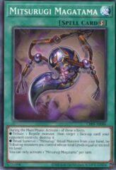 This is an image for the product Mitsurugi Magatama that has a rarity of Common in the Creation Pack 09 with a card code of CR09-AE086 that is available on the TEKKX Product website.
