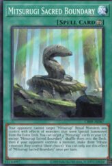This is an image for the product Mitsurugi Sacred Boundary that has a rarity of Common in the Creation Pack 09 with a card code of CR09-AE087 that is available on the TEKKX Product website.