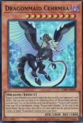 This is an image for the product Dragonmaid Cehrmba that has a rarity of Super Rare in the Creation Pack 09 with a card code of CR09-AE090 that is available on the TEKKX Product website.