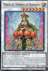 This is an image for the product Periallis, Empress of Blossoms that has a rarity of Common in the Creation Pack 09 with a card code of CR09-AE099 that is available on the TEKKX Product website.