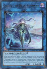 This is an image for the product Galatea-I, the Orcust Automaton that has a rarity of Ultra Rare in the Creation Pack 09 +1 Bonus Pack with a card code of CR09-AES33 that is available on the TEKKX Product website.