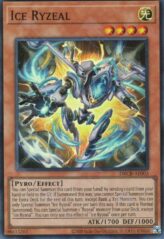 This is an image for the product Ice Ryzeal that has a rarity of Super Rare in the Deck-Build Pack: Crossover Breakers with a card code of DBCB-AE003 that is available on the TEKKX Product website.