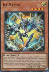 This is an image for the product Ice Ryzeal that has a rarity of Super Rare in the Deck-Build Pack: Crossover Breakers with a card code of DBCB-AE003 that is available on the TEKKX Product website.