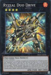 This is an image for the product Ryzeal Duo Drive that has a rarity of Super Rare in the Deck-Build Pack: Crossover Breakers with a card code of DBCB-AE006 that is available on the TEKKX Product website.