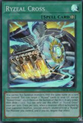 This is an image for the product Ryzeal Cross that has a rarity of Super Rare in the Deck-Build Pack: Crossover Breakers with a card code of DBCB-AE009 that is available on the TEKKX Product website.